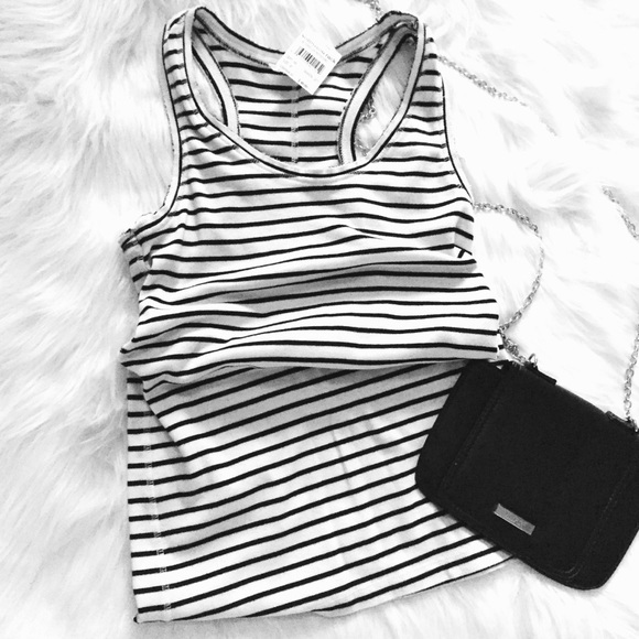 Caslon Tops - Caslon Striped Racer Back Tank Top Medium NWT